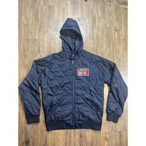 Supreme Quilted Hooded Jacket Navy M S/S 13